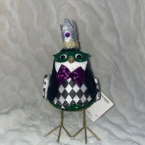 Mardi Gras Fabric bird (Walmart NWT); Black Version